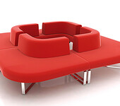 批发现代创意皮艺沙发简约异形休闲沙发Polar商务办公沙发组合