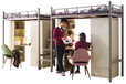 朗哥家具工厂直售学校家具课桌椅公寓床宿舍床食堂餐桌椅