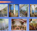北京家装别墅墙体彩绘、手绘壁画