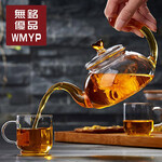 无铭优品厂家直销手工艺品耐热玻璃泡花茶壶加煮茶泡茶器