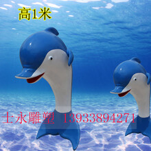 玻璃鋼仿真卡通海洋鯨魚雕塑度假村海洋館樹脂彩繪擺件