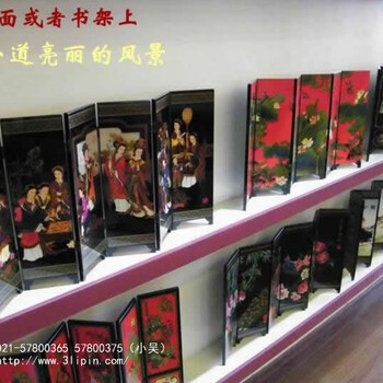 仿古小屏风中国特色工艺品送老外中国风纪念品出国小礼品创意摆件