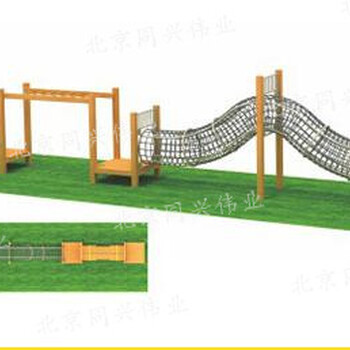 幼儿园大型户外玩具木质儿童攀爬爬网系列幼儿园木制攀登架