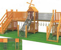 幼兒園戶外大型爬網體能訓練組合/木質鉆洞拱籠拓展游樂設施