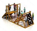 廠家定做木質拓展訓練輪胎攀爬墻組合滑梯獨木橋訓練