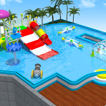 儿童户外水上乐园水上滑梯设备游泳池水上乐园儿童戏水小品设施厂家定制