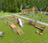 大型儿童滑梯厂家不锈钢非标滑梯公园儿童组合滑梯木质拓展训练