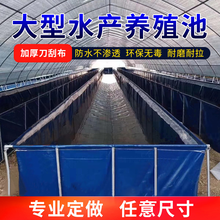 定做支架帆布水箱养殖小龙虾帆布鱼池无气味水蛭水池报价储水池图片