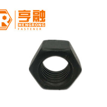 厂家黑色高强度六角螺母GB6170M45材质35#产品
