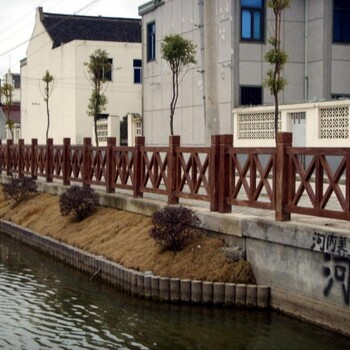 高明混凝土仿木栏杆,高明水利工程栏杆,高明景观园林栏杆,广州好家园