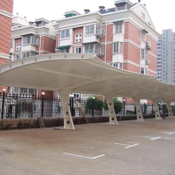 上海膜结构停车棚户外汽车车棚户外雨篷遮雨棚诚发膜结构车棚厂家