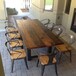定做铁艺餐桌美式复古实木餐桌长方形餐厅桌椅会议桌咖啡桌酒吧办公桌