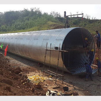 隧道加固钢波纹管公路涵洞波纹涵管金属波纹管涵