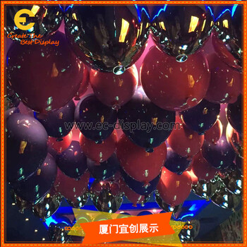 酒吧休闲会所气氛装饰道具玻璃钢定制电镀气球道具