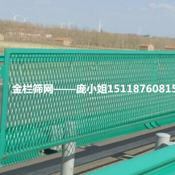 惠州高速公路防眩网防抛网钢板网护栏网浸塑菱形孔护栏桥梁护栏网厂家