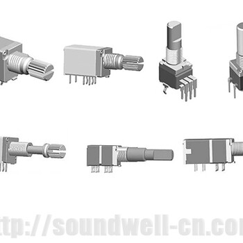 广东升威RA09金属轴旋转电位器