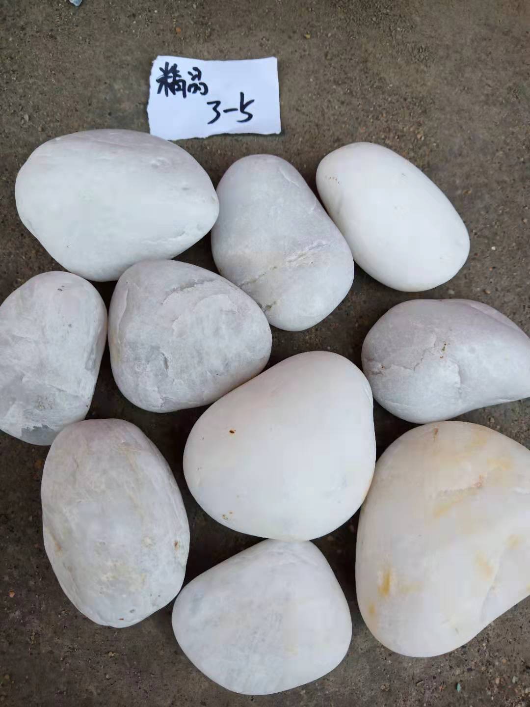 北京白色鵝卵石   永順純白鵝卵石廠家