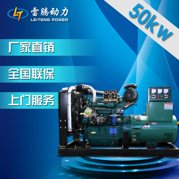 潍坊50kw柴油发电机柴油发动机组配上海发电机全国联保