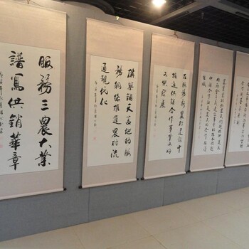 清远八棱柱展板又名书画展板，画展展板，挂画展板