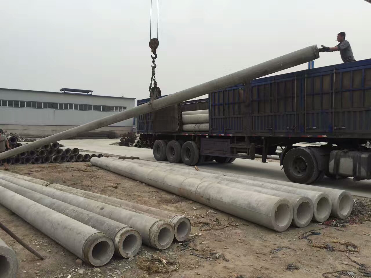 2019年国网天津电力钢板圈水泥电杆厂家供应