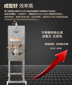 全不锈钢速成型肉丸机厂家挤猪肉丸牛肉丸牛筋丸设备