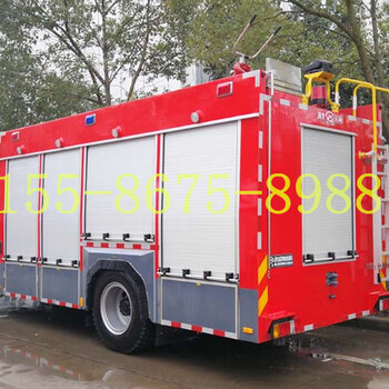江特牌五十铃中型6-7方消防车厂家价格图片配置