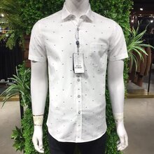 品牌折扣商务男装杂款断码尾货短袖衬衫批发图片