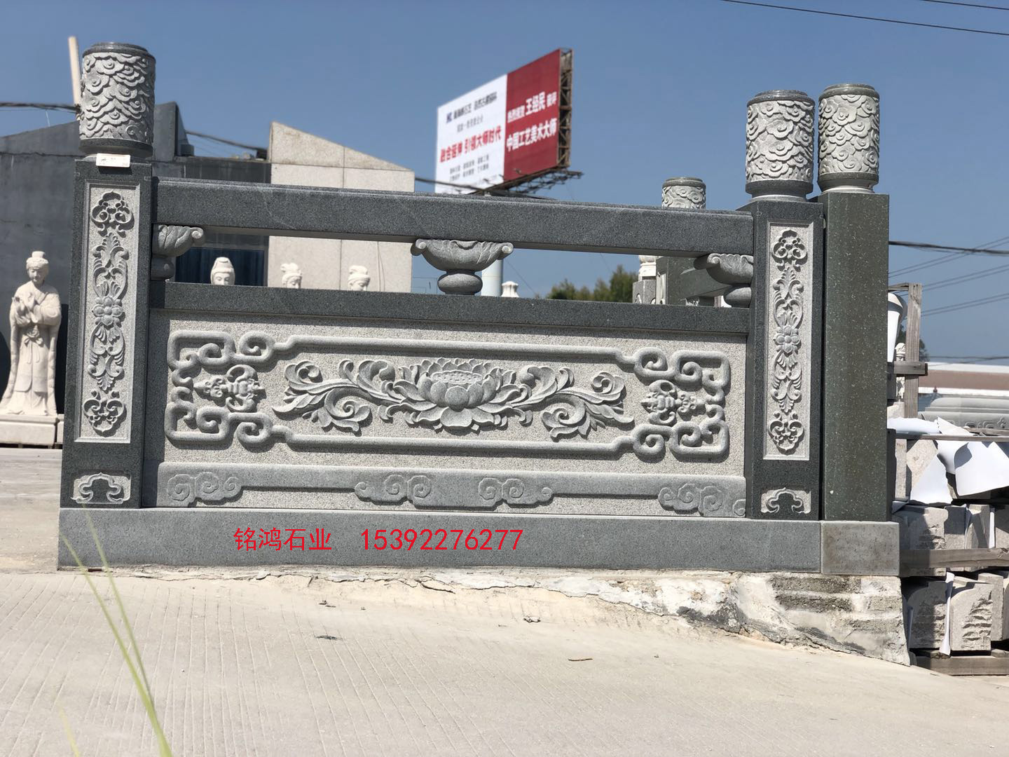 寺庙栏杆-栏板-景观栏杆-石雕栏杆雕刻及制作
