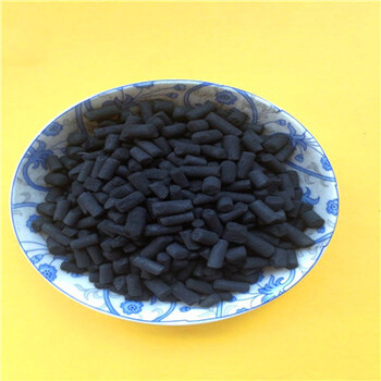 柱状煤质活性炭滤料外观呈黑色圆柱状颗粒