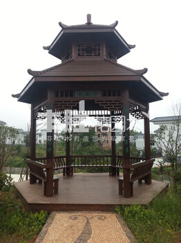 惠州市假山水池屋顶花园防腐木工程免费设计价格低