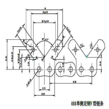 山东烟台链条采购商订制的不锈钢异型链条，新品链条节距12.7厂家报价定制异型链条