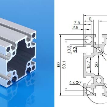 国标6060工业铝型材及铝型材连接件铝型材框架