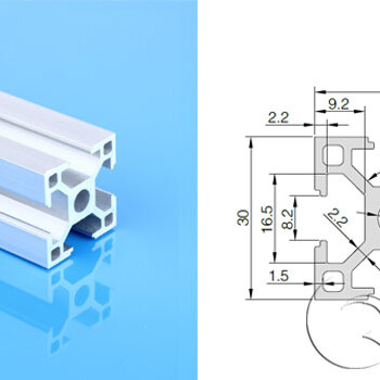 3030欧标直角铝型材厂家现货可定制异型材