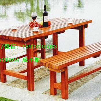 供应园林木制桌椅，园林室外桌椅,样板房实木桌椅