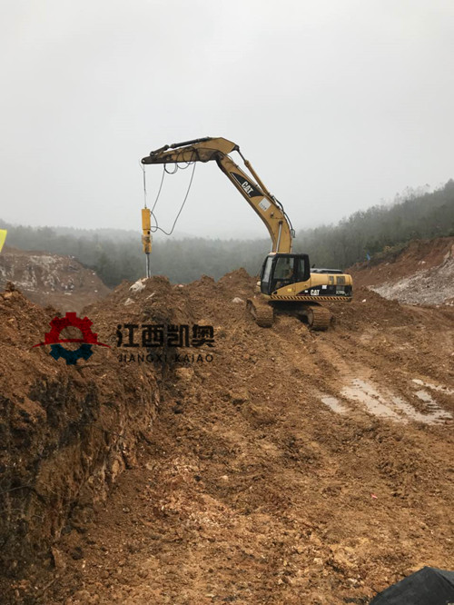 开石器花岗岩劈石器挖基坑坚坚硬岩石头挖掘机分裂棒怀化