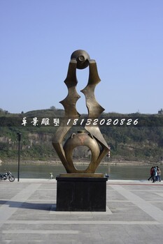 抽象陶罐铜雕广场景观铜雕