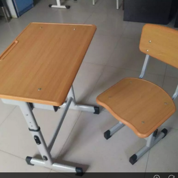 石家庄钢木课桌椅参数批发升降单人桌椅