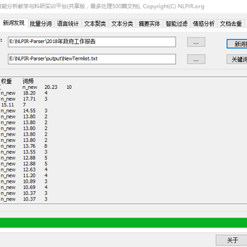 NLPIR多功能文本挖掘获取文字背后的“故事”