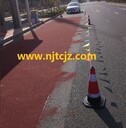 泰州混凝土藝術(shù)壓模，泰州彩色陶瓷顆粒防滑綠道施工