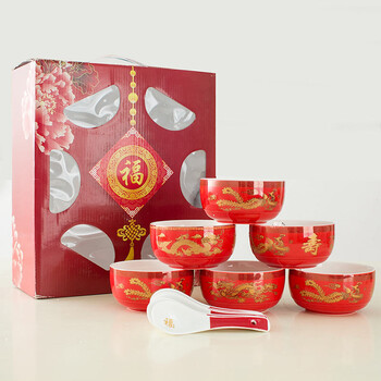 景德鎮(zhèn)批發(fā)壽碗禮品,陶瓷壽碗壽桃定做加字