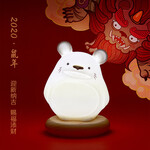 2020鼠年陶瓷工艺摆件定制，生肖鼠小夜灯陶瓷摆件价格
