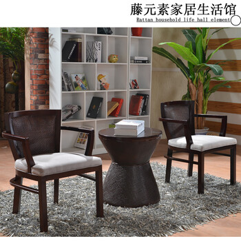 藤桌椅价格图片厂家来图定制藤沙发休闲藤椅
