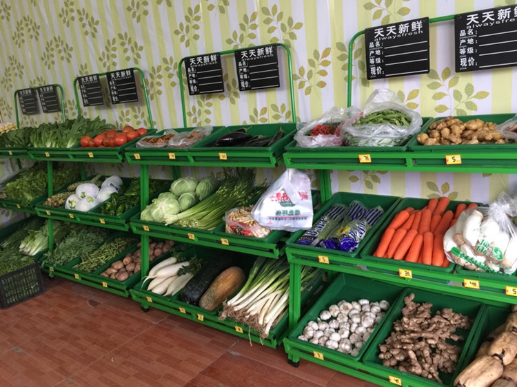 厂家直销三层水果货架超市四层金属展示架蔬菜展架果蔬架子包邮