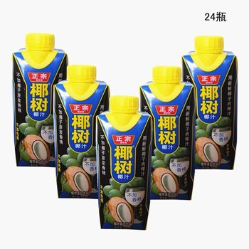 东莞丰注椰树牌椰汁批发经销330ml24利乐