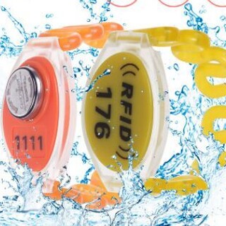 rfid弹性腕带、IC芯片感应手环、浴场桑拿钥匙、防水复旦F08手牌图片3