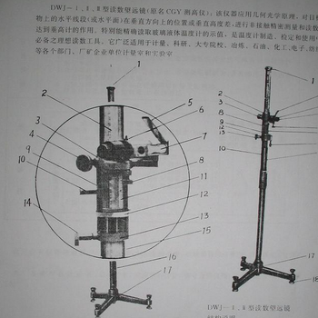 温度计行业的生产检定DWJ-II型度数望远镜