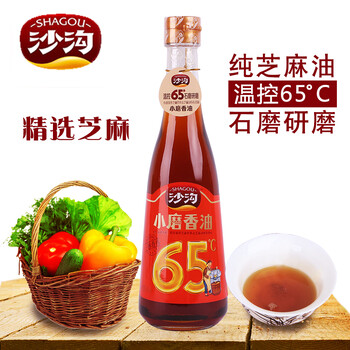 石磨好油，小磨香油就选沙沟芝麻油400ml