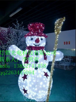 led雪人+牛魔王圖案燈墻體燈畫商業(yè)燈飾畫