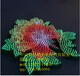 中山市灯熠新款led打孔牡丹花造型灯，打孔玫瑰花造型灯