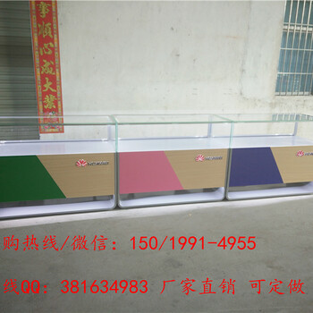 供应重庆江津手机柜台华为3.0靠墙配件柜收银台展示桌